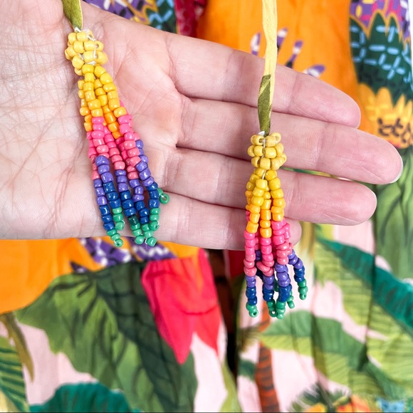 Anthropologie Farm Rio Tiered Halter Midi Dress - Picture 8 of 9